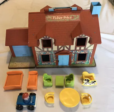Buy VINTAGE FISHER PRICE PLAY HOUSE No.952 - 1980 With Additional Extras Free P+P • 24.99£