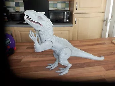 Buy Jurassic World Indominus Rex Dinosaur 20 Chomping Sounds And Lights Working 2014 • 12.99£