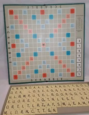 Buy Vintage Board Game Scrabble Spear’s Games Complete Plastic Tile 1955 Version • 16.99£