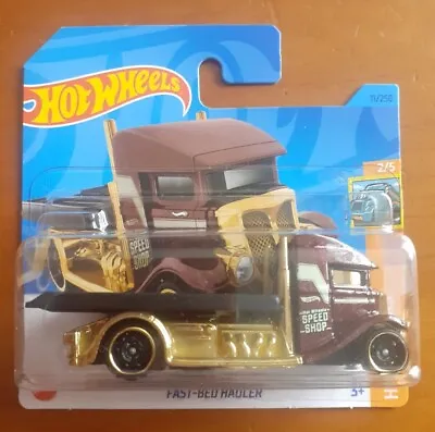 Buy Hotwheels Fast-Bed Hauler Brown All New & Sealed Short Card  • 3.50£