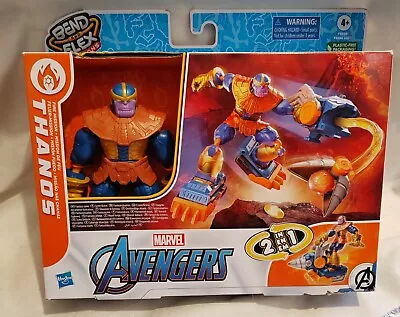Buy Hasbro Marvel Avengers Bend And Flex Missions Thanos Fire Mission Figure. New • 20£