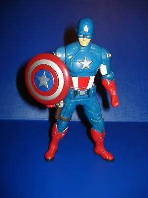 Buy Captain America Shield-Spinning 6  Action Figure Marvel Avengers Hasbro 2011 GC • 7.99£