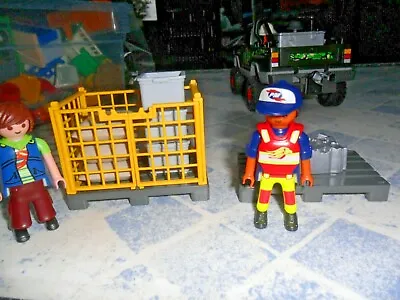 Buy Playmobil - Airport Workers / Couriers With Accessories • 15£