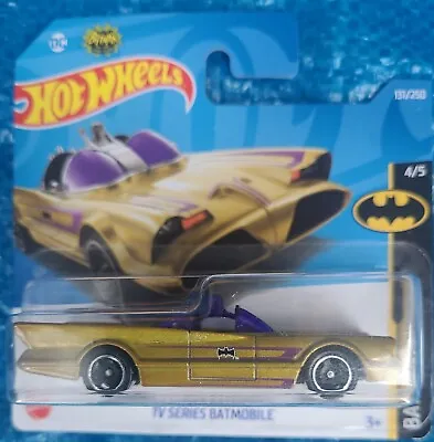 Buy Hot Wheels TV Series Batmobile Gold Batman N Case 2022 Free Boxed Shipping • 2.99£