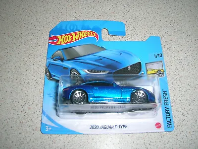 Buy Hot Wheels Factory Fresh 2020 Jaguar F Type In Dark Blue Short Card • 5.99£