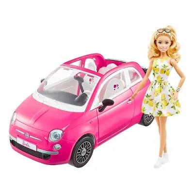 Buy BARBIE Fiat 500 Pink With Doll Playset Mattel GXR57  • 50.32£