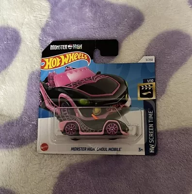 Buy BRAND NEW MATTEL Monster High Hot Wheels Ghoul Mobile Draculaura Clawdeen Wolf • 4.19£