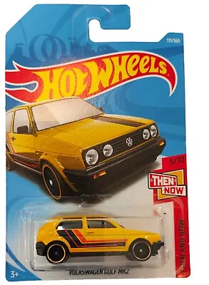 Buy BRAND NEW Hot Wheels Volkswagen Golf MK2 THEN AND NOW 5/10 LONG CARD (2017) • 7.49£