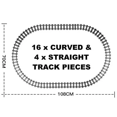 Buy LEGO® Train Track 20 Piece Oval Of Rails For Christmas Holiday Main Street 10308 • 19.99£