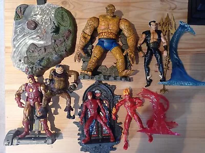 Buy Marvel Legends Toybiz Bundle Rare Lot Thing Human Torch Namor Daredevil Iron Man • 20£