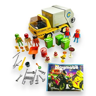 Buy Playmobil 3780 - Bin Refuse Rubbish Lorry Truck. Inc Some Extra People / Tools • 18.99£