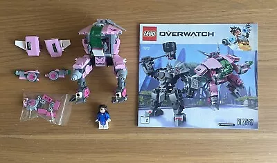 Buy LEGO Overwatch D.Va (Hana Song) Minifigure DVa 75973 Ow009 And Mech - Please Rea • 19.95£