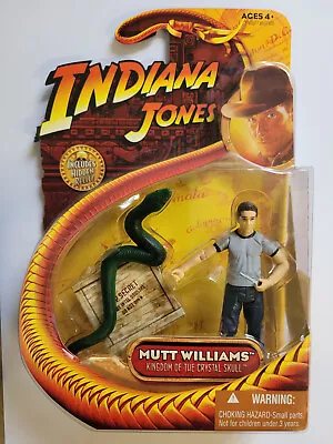 Buy Indiana Jones Crystal Skull Mutt Williams With Snake 3.75 Action Figure 2008 MOC • 1.99£