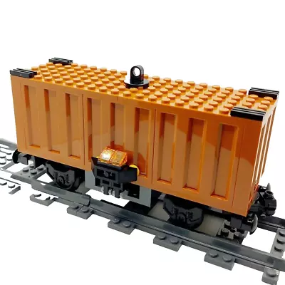 Buy Made With LEGO® Bricks Train Freight Container Wagon Carriage For 60336 60198 3 • 29.99£
