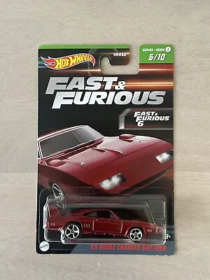 Buy Hot Wheels Fast And Furious 6 Series 2 69 Dodge Charger Daytona 6/10 Mattel NEW • 12.99£
