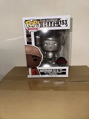 Buy Funko Pop Rocks |The Notorious B.I.G. With Champagne | Metallic #153 Special Edi • 13£