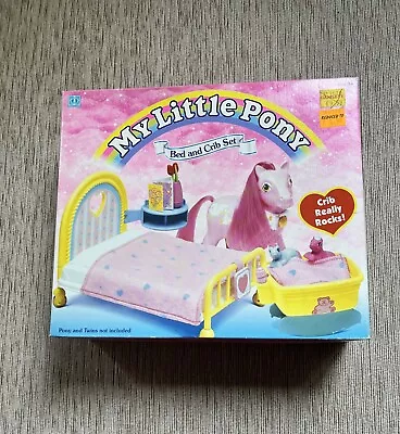 Buy My Little Pony Bed And Crib Set - Vintage 1990s Play Set - Very Rare • 700£