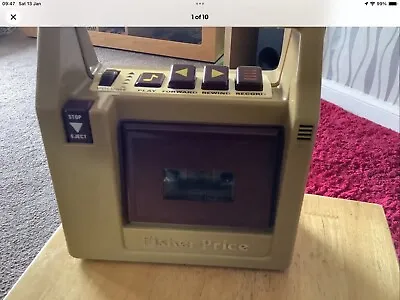 Buy Vintage 1980s Fisher Price Toy Brown Cassette Player Tape Recorder  • 35.99£