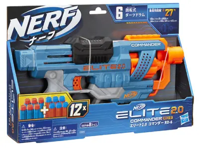 Buy Nerf Elite 2.0 Commander RD-6 Blaster 12 Official Nerf Darts Gun Refill Bullets • 12.99£
