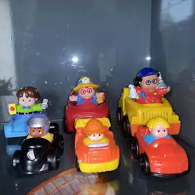 Buy Fisher Price Little People Car Bundle - 3 Cars And 3 Figures - 3 Little Wheelies • 10£