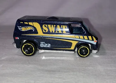Buy Hot Wheels Police SWAT Van Unit 822 Blue Metallic Good Loose Please See Photos • 4.40£