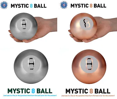 Buy Retro Magic Mystic 8 Ball Decision Making Fortune Telling Toy Grey Rose Gold • 9.49£