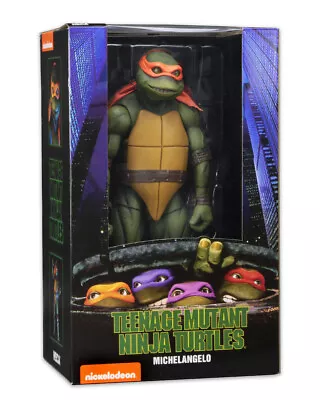 Buy 1990 Michelangelo Teenage Mutant Ninja Turtles Movie TMNT 1/4 45cm Figure NECA • 341.62£