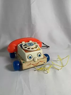 Buy Toy Story Vintage Fisher Price Chatter Telephone 1961 Toy Phone Working Original • 19£