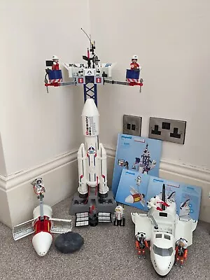 Buy Playmobil Space Bundle With Rocket 6195, Satellite 6197 And Shuttle 6196 • 55£