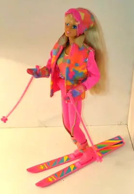 Buy 1991 Mattel Vintage Barbie Doll Year Ski Fun • 51.39£