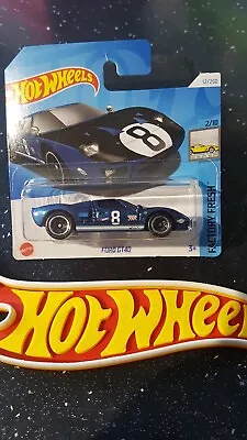 Buy Hot Wheels ~ Ford GT40, Met. Blue, S/Card.  More BRAND NEW GT40 Models Listed!!! • 3.69£