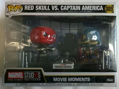 Buy Funko POP #389 Red Skull Vs. Captain America Movie Moment - Marvel • 39.99£