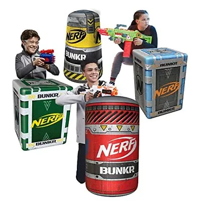Buy NERF BUNKR Competition Pack - 4 Inflatables For Use With All Indoor & • 43.87£