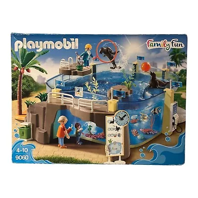 Buy Playmobil 9060 Family Fun Aquarium Pool Enclosure With Fillable Water Enclosure  • 50£