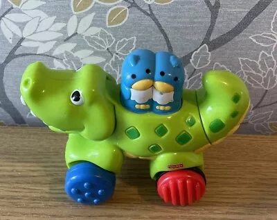 Buy Fisher Price Amazing Animals  Press & Go Crocodile Baby Toddler Toy • 3.50£