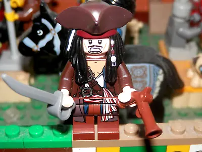 Buy Lego Minifigures - Captain Jack Sparrow - Pirates Of The Caribbean - Lego Figure • 7.95£