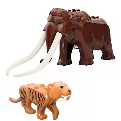 Buy Lego Mini Figure Wooly Mammoth & Saber Tooth Tiger Animalx  • 24.99£