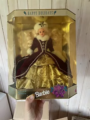 Buy Happy Holidays Barbie Doll 1996 (Mattel 15646), NEW & ORIGINAL PACKAGING, NRFB • 123.84£