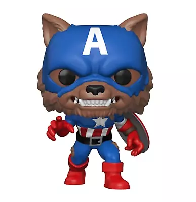 Buy Funko Pop Capwolf (882) Marvel Captain America Werewolf Vinyl Figure Figurine • 14.99£