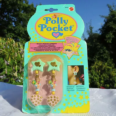 Buy Mini Polly Pocket Beauty Pageant Earrings NEW Magic Star Earrings Earclips • 148.76£