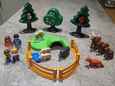 Buy Playmobil 6772 - Forest Animal Park Wildlife Zoo - Fox, Deer, Pigs, People • 10£