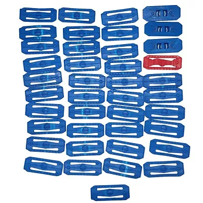 Buy 41 Hot Wheels Track Connector Pieces Connectors Blue And One Red Mattel • 25.57£