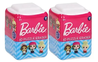 Buy Two Limited Edition Barbie 3d Puzzle Erasers - Puzle Palz - Brand New • 7.99£