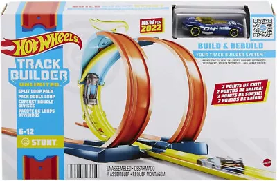 Buy Hot Wheels Track Builder Unlimited Build Track Pack SPLIT LOOP PACK • 18.49£