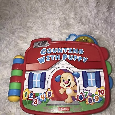Buy Fisher Price Counting With Puppy Musical Talking Musical Baby Book 1-10 2014 • 9.95£