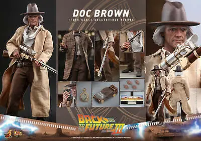Buy New Hot Toys MMS617 Back To The Future Part III 1/6 Doc Brown Action Figure • 240£
