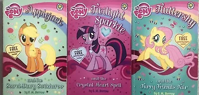 Buy 3 X My Little Pony Books ~Applejack~Sparkle~ Fluttershy • 3.99£