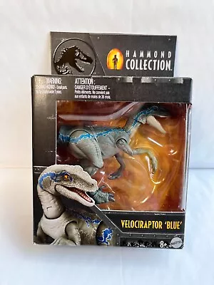 Buy Jurassic Park Hammond Collection Mattel Velociraptor Blue Dinosaur Action Figure • 29.99£