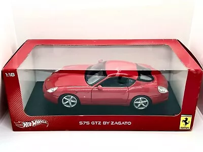 Buy 1:18 Diecast Car Hotwheels Ferrari 575 GTZ By Zagato- Red -  Mint In Box  • 39.99£