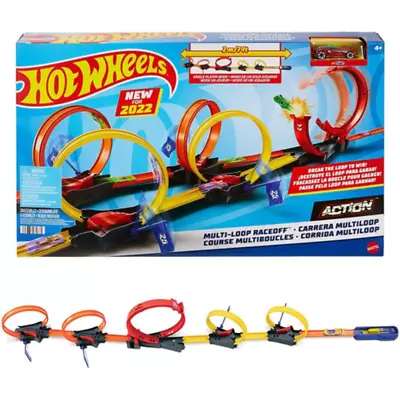 Buy Hot Wheels Action Multi-Loop Race Off Race Track For 1:64 Cars Vehicles • 29.99£